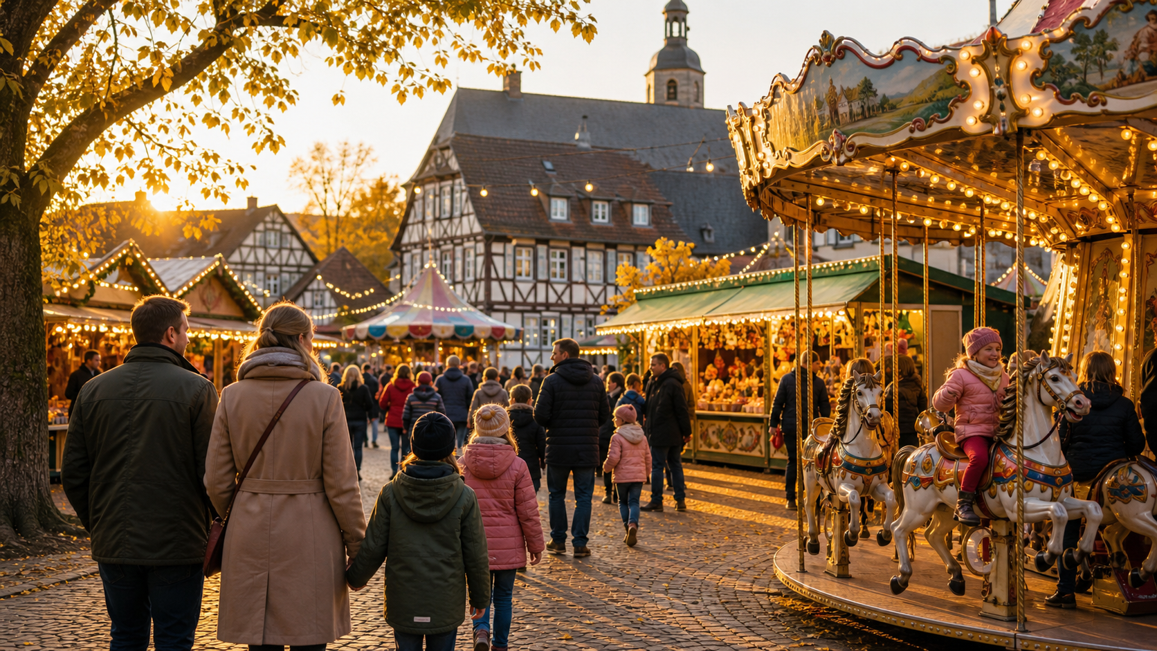 Kirmes in der Dorfmitte